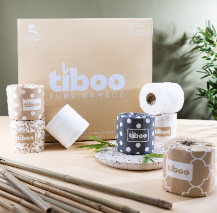 Tiboo™ 3Ply Individually Wrapped Bamboo Toilet Rolls – 48 pack