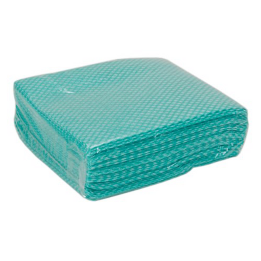 Folded Cleaning Cloth 480x360mm Green (Pack 50)