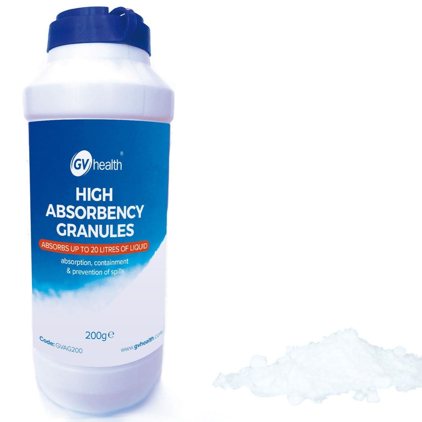 Biocide Absorbant Granules 200g Shaker