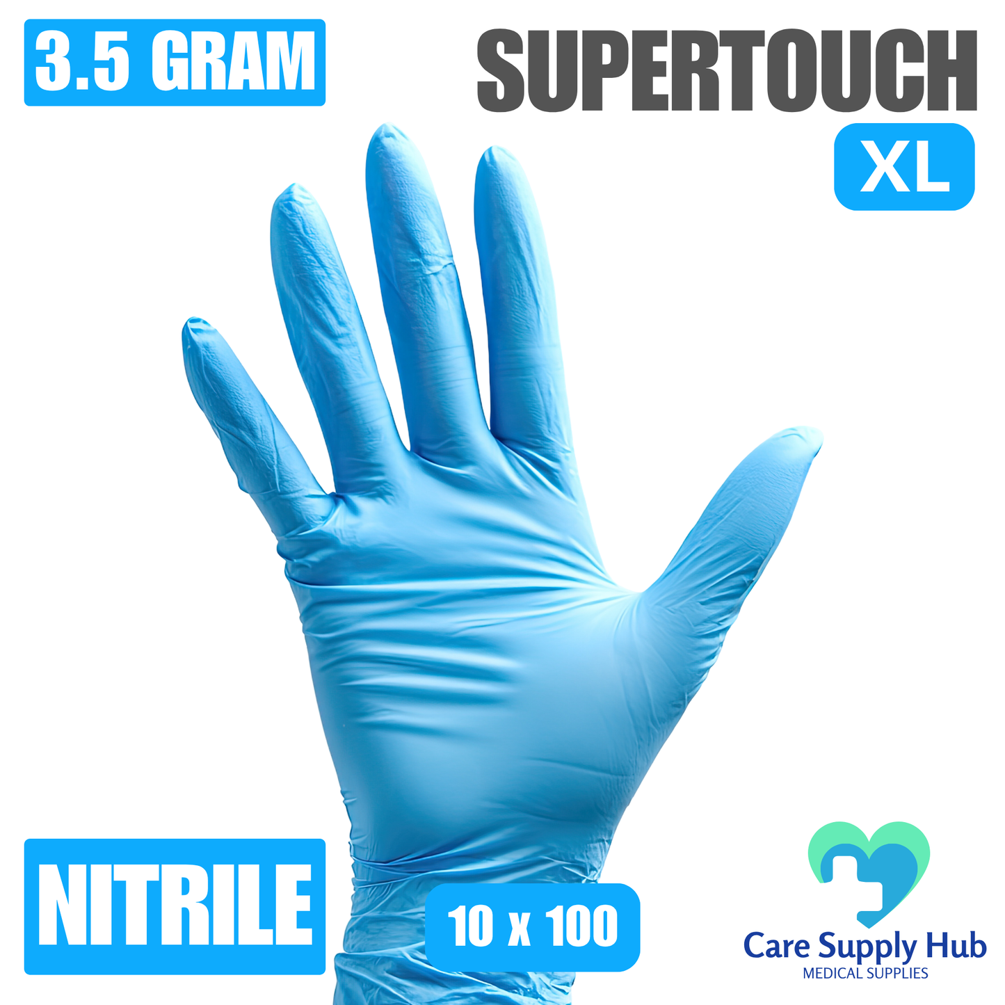 SuperTouch Blue Nitrile XL - 10x100