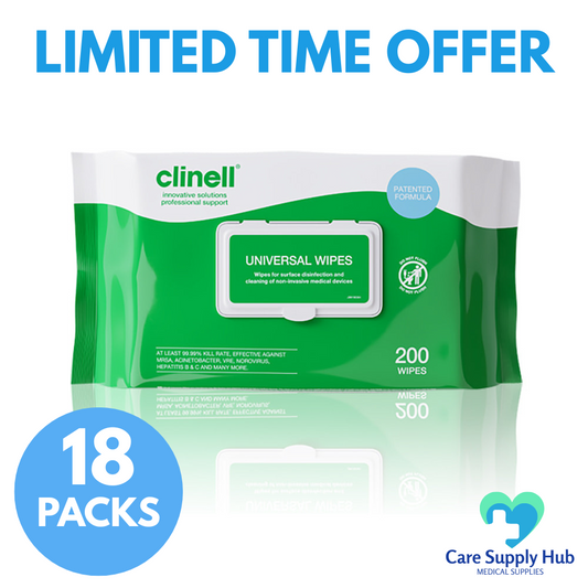Clinell Universal Wipes - 18 PACKS BULK DEAL - LIMITED TIME OFFER