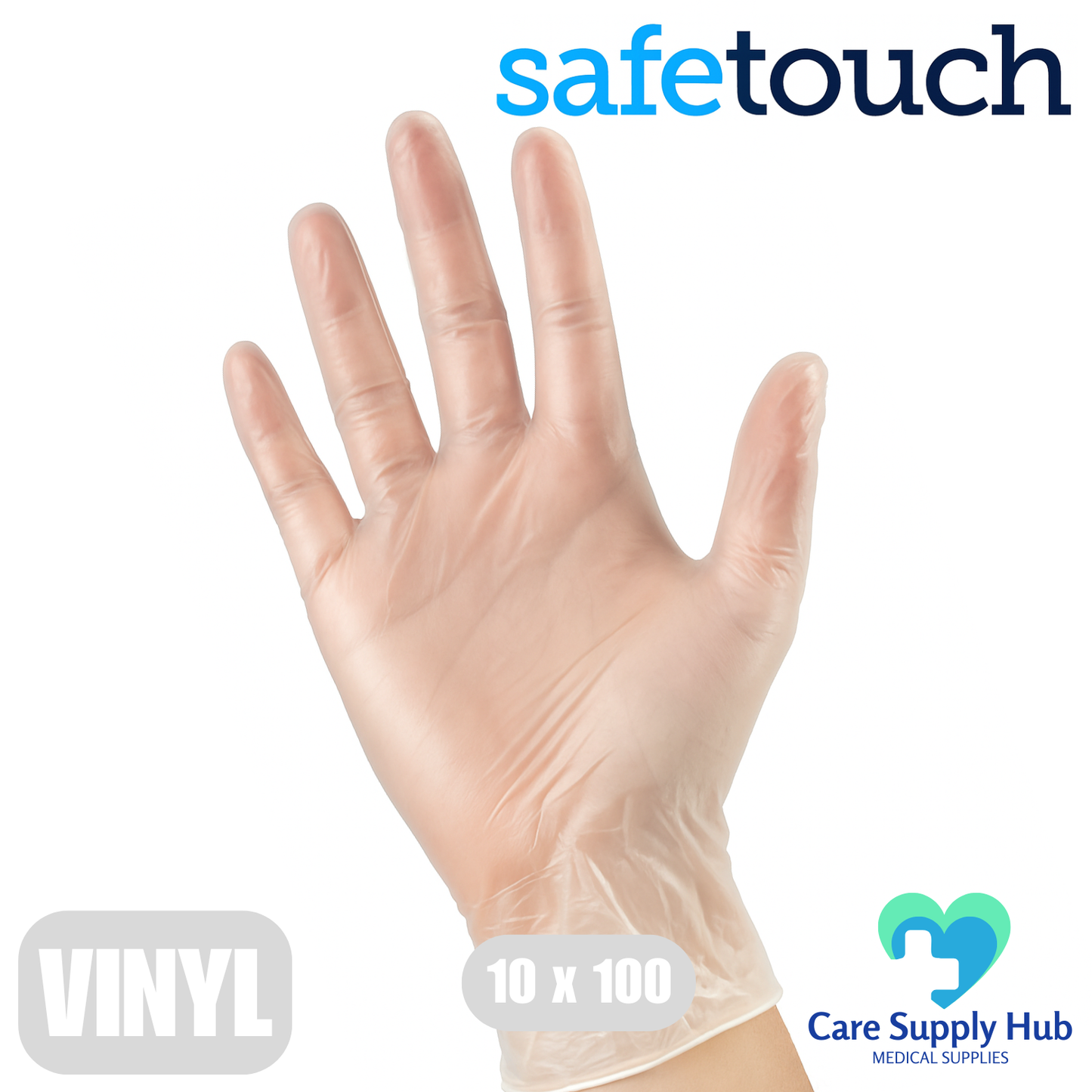 SafeTouch Clear Vinyl 1 Case (10x100)