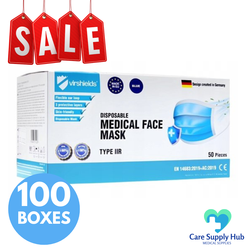 Medical Grade Type IIR 3PLY Bulk Deal - 100 boxes