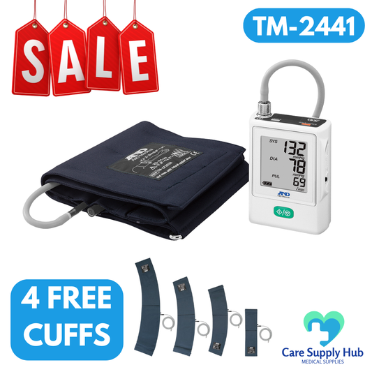 A&D TM-2441 Ambulatory Blood Pressure Monitor - Free Cuff Bundle