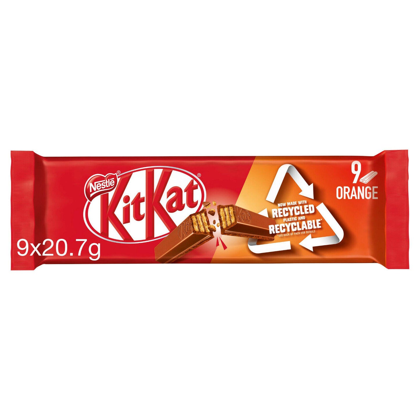 KitKat 2 Finger Chocolate Biscuit Bar Multipack 9 Pack