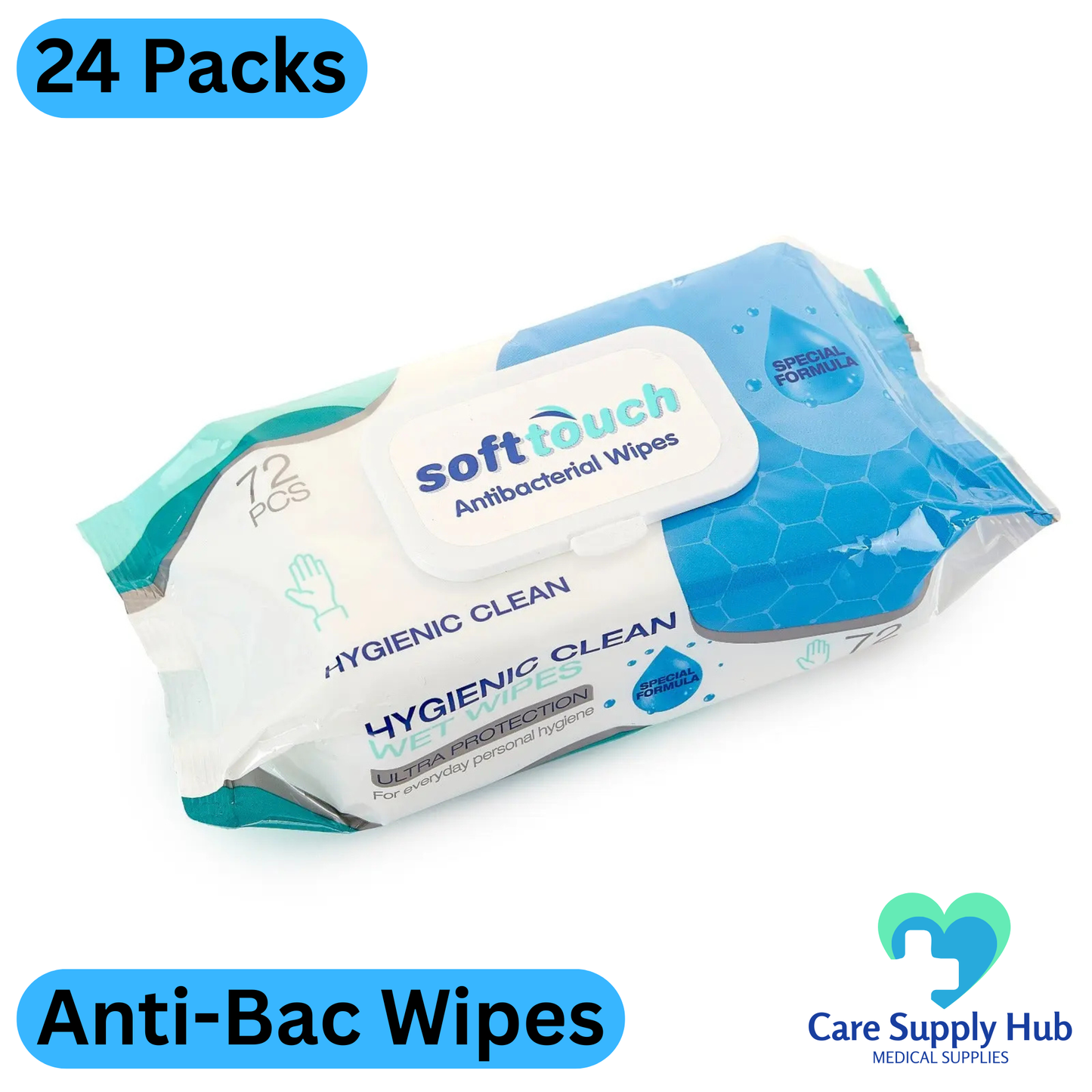 SoftTouch Antibacterial Wipes 24 Packs