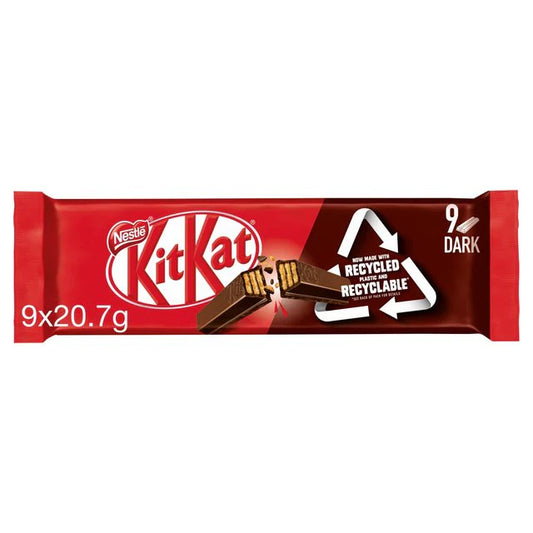 KitKat 2 Finger Chocolate Biscuit Bar Multipack 9 Pack