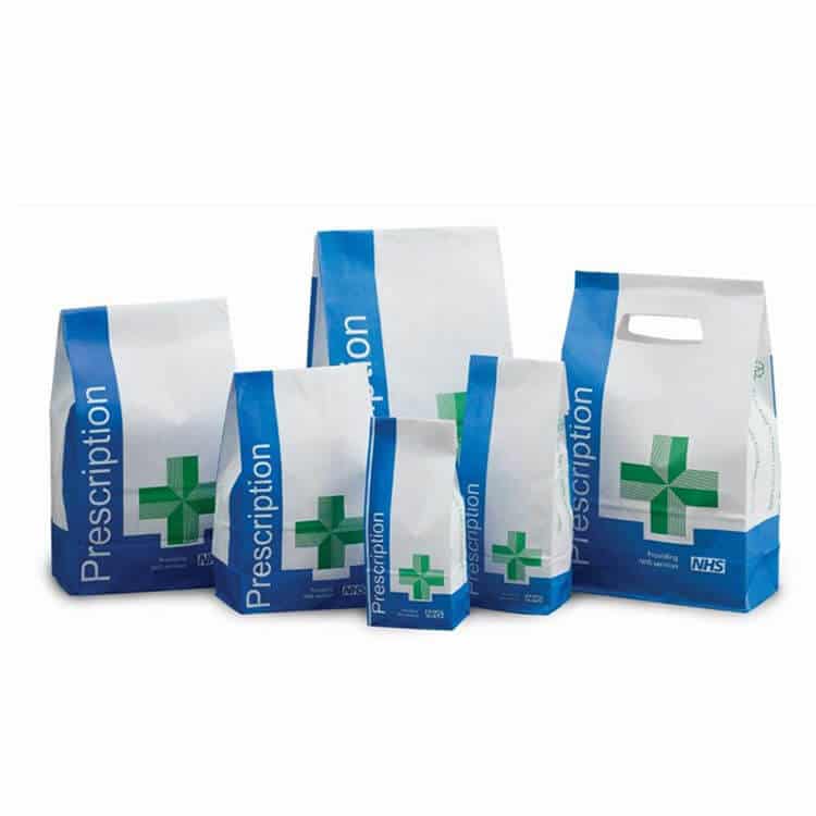 NHS Prescription Bags (Paper)