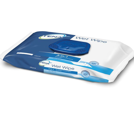 Tena Moist Patient Wipes ‑ 48 Wipes