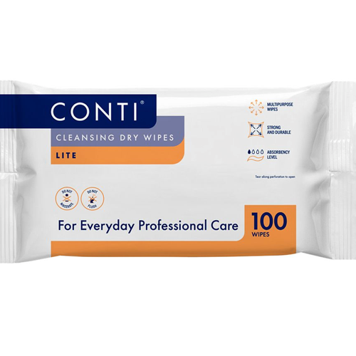 Conti Lite Patient Cleansing Wipes 100 Wipes