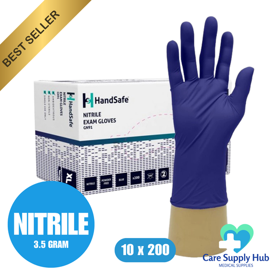 GN91 HandSafe, Nitrile Gloves, Blue, Sensitive, Powder Free (10x200)