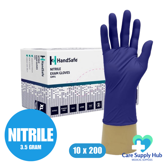 GN91 HandSafe, Nitrile Gloves, Blue, Sensitive, Powder Free (10x200)