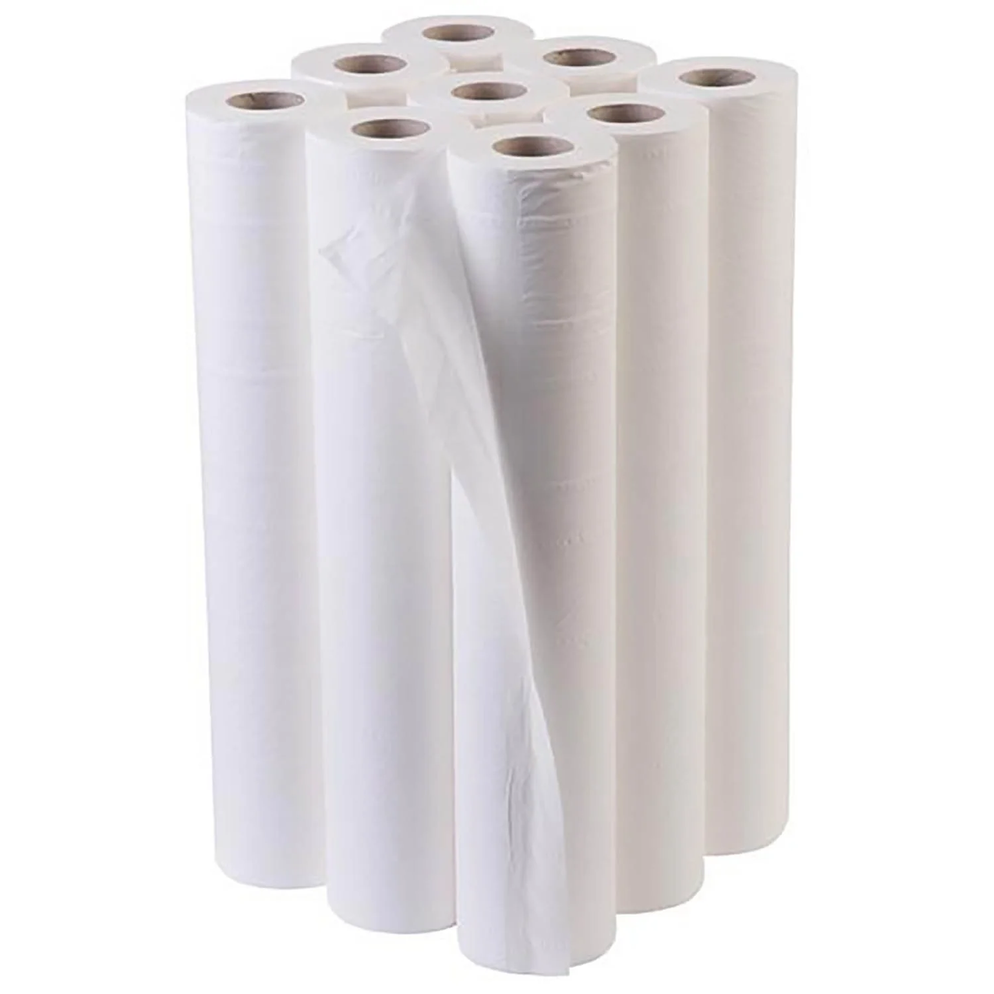 Couch Rolls 20" - 2ply - Essentials White - 40m x 500mm - Case of 9