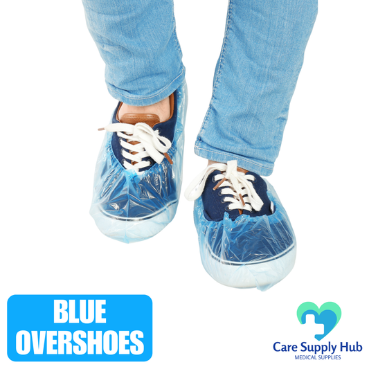 Blue Disposable Overshoes – Non-Slip Shoe Covers for Hygiene & Protection 2000