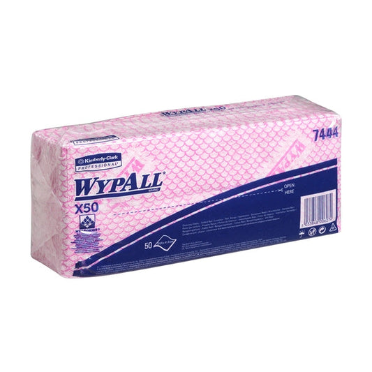 Wypall X50 Cleaning Cloths Red (Pack of 50)